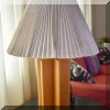 DL02. Mid century wooden table lamp. 